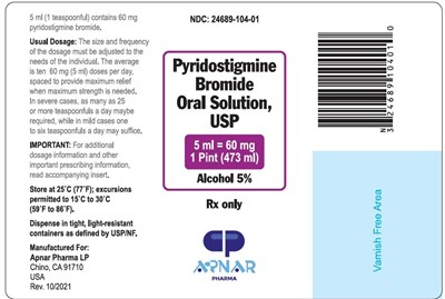 Pyridostigmine Bromide Oral Solution Usp _ Label (Pyridostigmine Bromide Oral Solution Usp   Label)